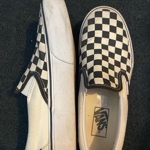 Women’s size 7.5 platform slip on vans